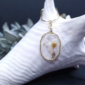 Floral Charm Clip, Grimoire Charm, Herb, Dried Flower Charm
