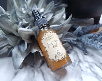 Herbal Infused Manifestation Oil, Ritual Spell Anointing