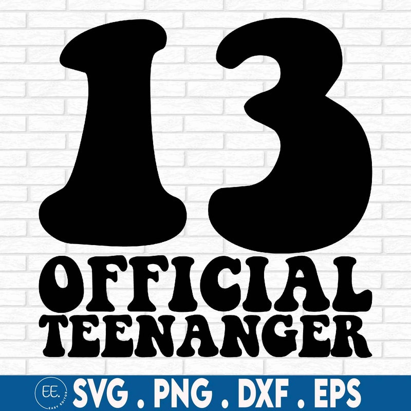 Official Teenager Svg - Etsy
