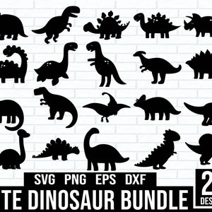 Cute Dinosaur Svg Bundle, dinosaur silhouette svg, kids dinosaur svg, dinosaur clipart png, t-rex svg Bundle, dino svg Bundle