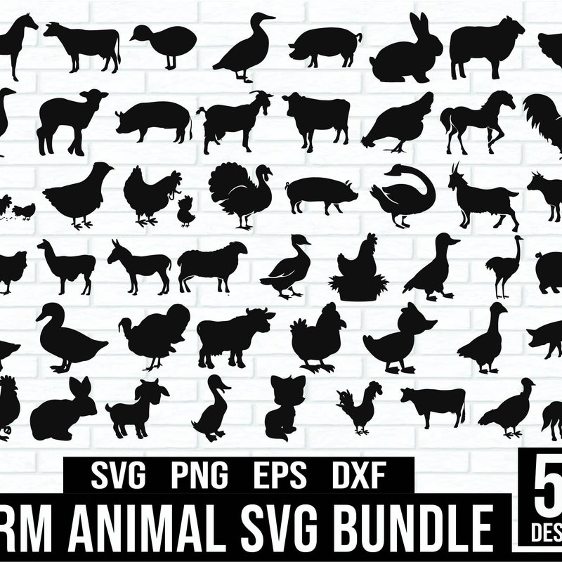 Farm Animals Svg - Etsy