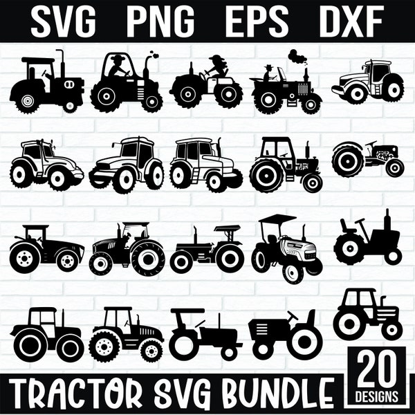 Tractor SVG Bundle, Tractors Silhouette svg, Tractors vector, Tractor, s png, Tractors images, Tractors clipart, Farm life Svg, Farming Svg