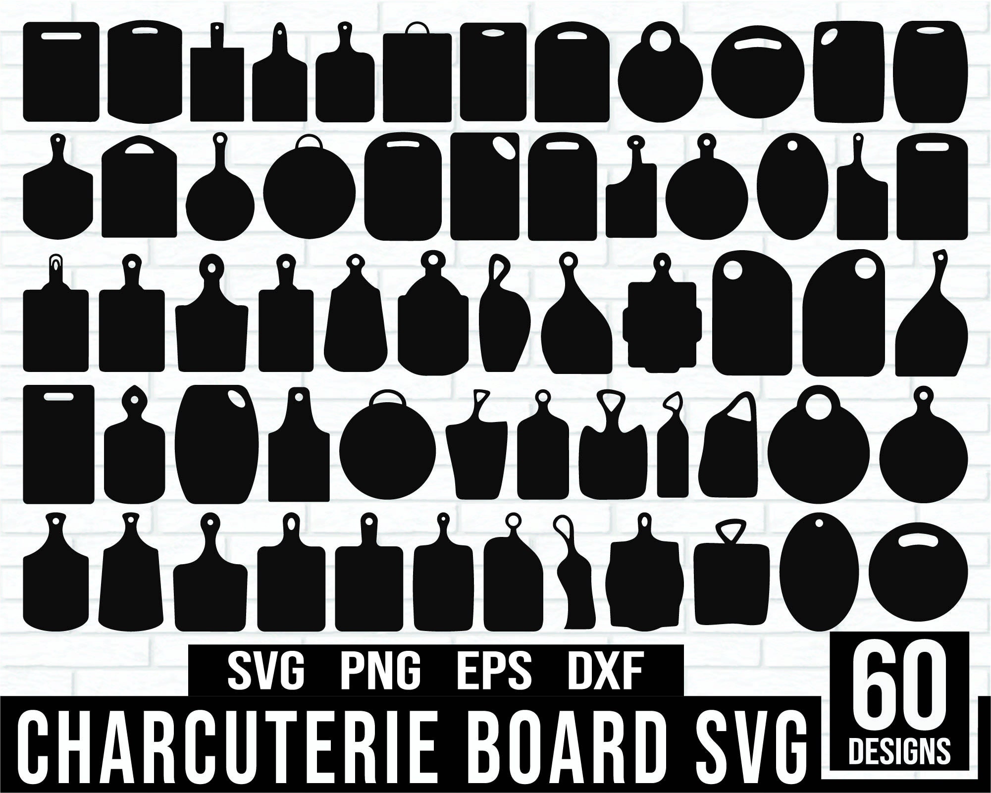 60 Cutting Board Svg Bundle, DXF Cutting boards silhouettes, Boards for  serving dishes cdr, dxf Laser cutting kit, vector file, Wooden plate for  kitchen wood working cnc Template Clipart. - So Fontsy