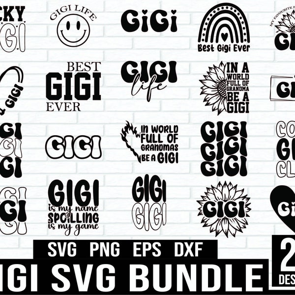 Gigi SVG Bundle, Grandmother Svg Bundle, Nana, Mimi, Gigi Svg, Happy Mother Day, Mother's Day Svg, Mom Life, Motherhood Svg
