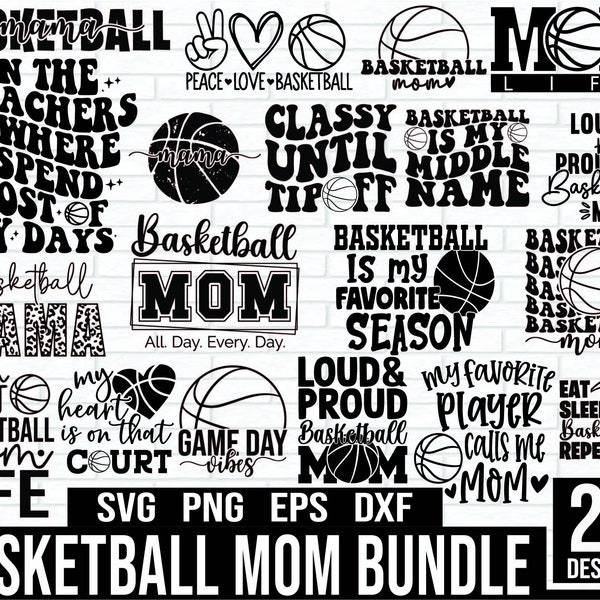 Basketball Mom SVG Bundle, Basketball Svg, Somebody's Loud Mouth Basketball Mama Svg, Sports svg, Momlife svg, Mothers day svg, Game day svg