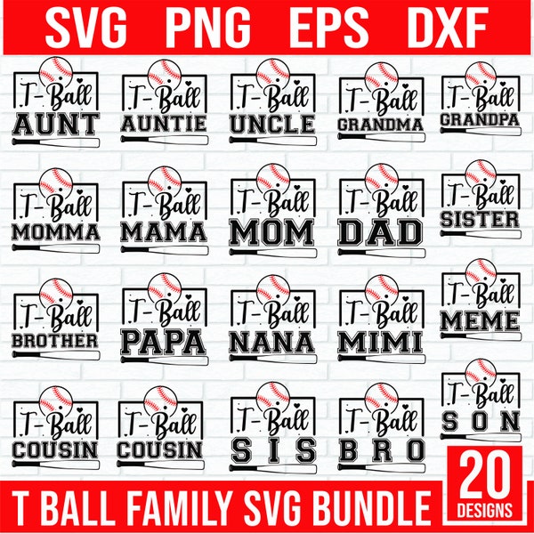 T-Ball Family Svg Bundle, T-Ball SVG, T-Ball bundle Svg, T-Ball family shirt, T-Ball Mom SVG, T-Ball shirt, T-ball Team Svg, Sports Family