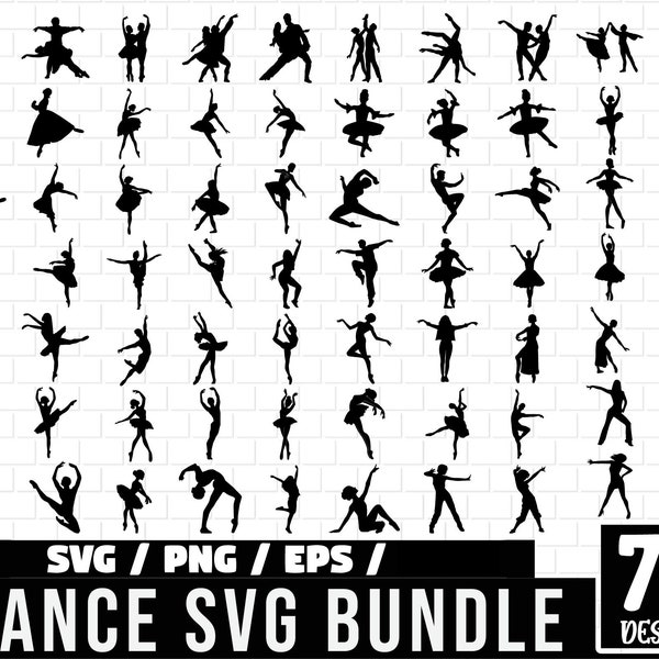 Dance Svg Bundle, Dance Svg, Dance Team Svg, Dancers Team Svg, Dance Clipart, Dance Cut File for Cricut, Dance Vector, Dancer Silhouette svg