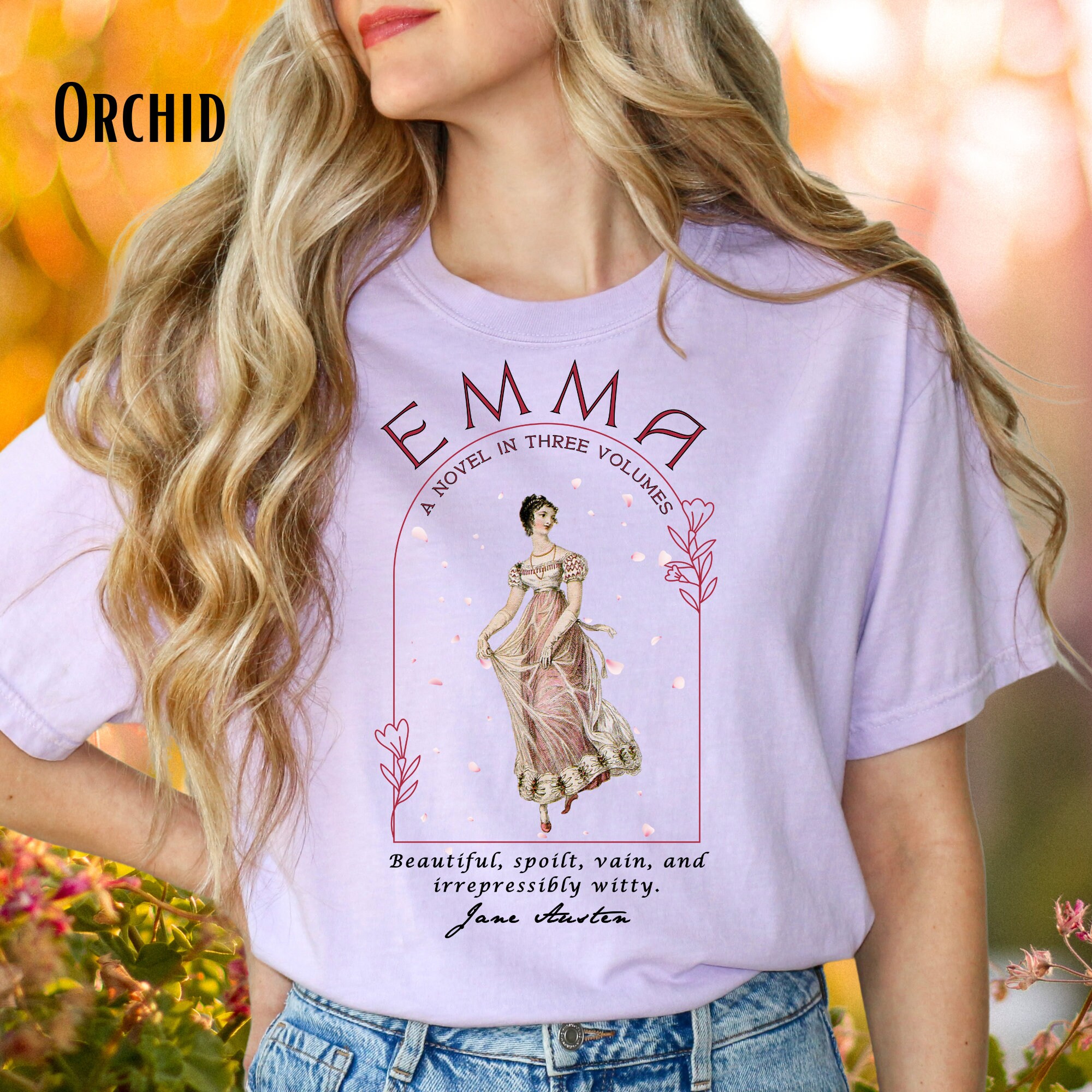 Elegant Emma Inspired Tee: Ideal for Bridal Showers and Book