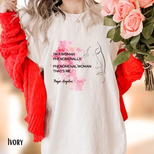 Maya Angelou Feminist T-Shirt: Honor Female Freedoms, Restore Women’s Rights, Regain Female Agency, Restore Roe v Wade, Speak Up and Fight