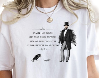 Crow Graphic Tee: Vintage Raven Style, Comfort Colors Shirt,  Corvid Fan