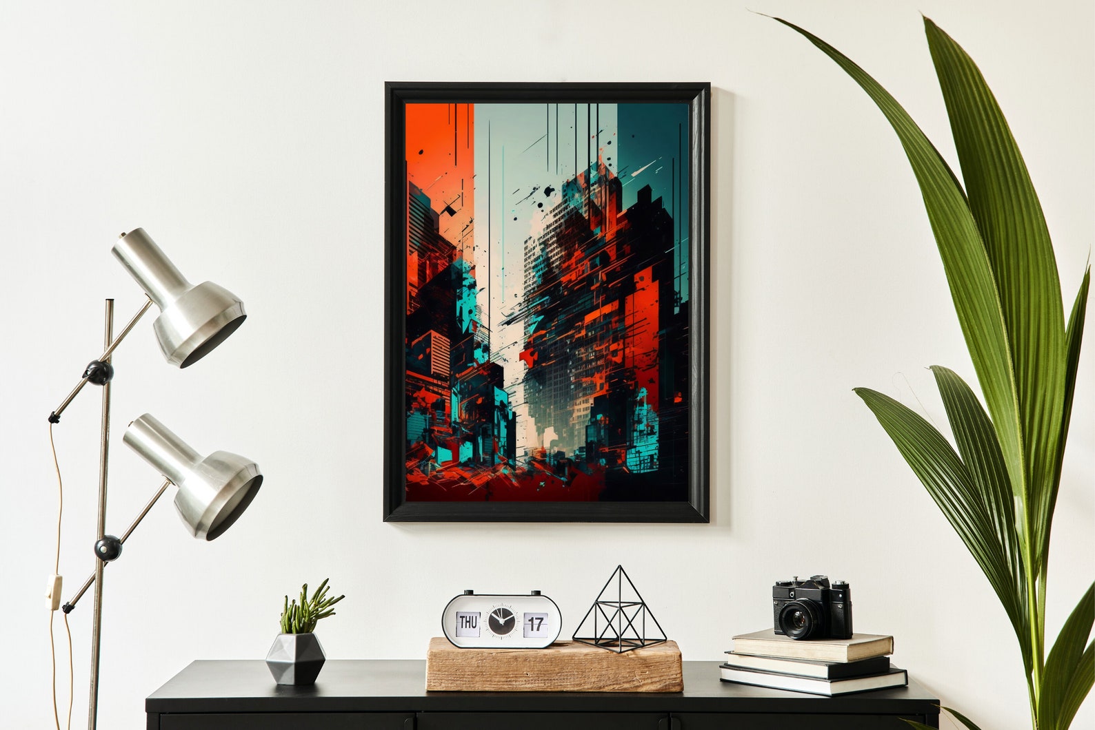 Abstract Urban City Painting, Abstract Art, Abstract Print, Instant ...