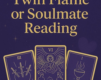 Twin Flame or Soulmate Reading (Personalized Recorded Reading)