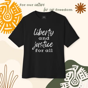 Liberty and Justice for all - Unisex Boxy Tee