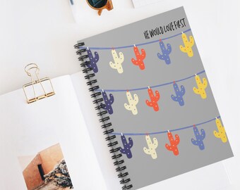 Notebook, Gift for her, Personalized Notebook, Christian Notebook, Spiral Notebook, Journal for her