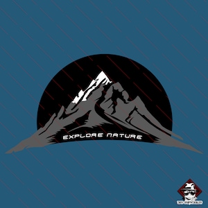 Nature, Hills, Mountains, Rocks, Explore Nature, SVG, PNG, hiking, climbing, bouldering, t-shirt, design