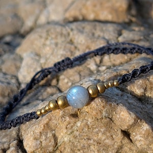 Makramee Armband • Messing Armband • Silber Armband • Goldene Armband • Kristall Armband • Edelstein Armband • Minimal Boho Schmuck