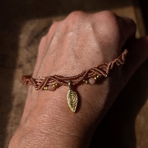 brass macrame choker • bohemian choker • boho brass choker • modern hippie choker • handmade jewelry • hippy choker • crystal choker