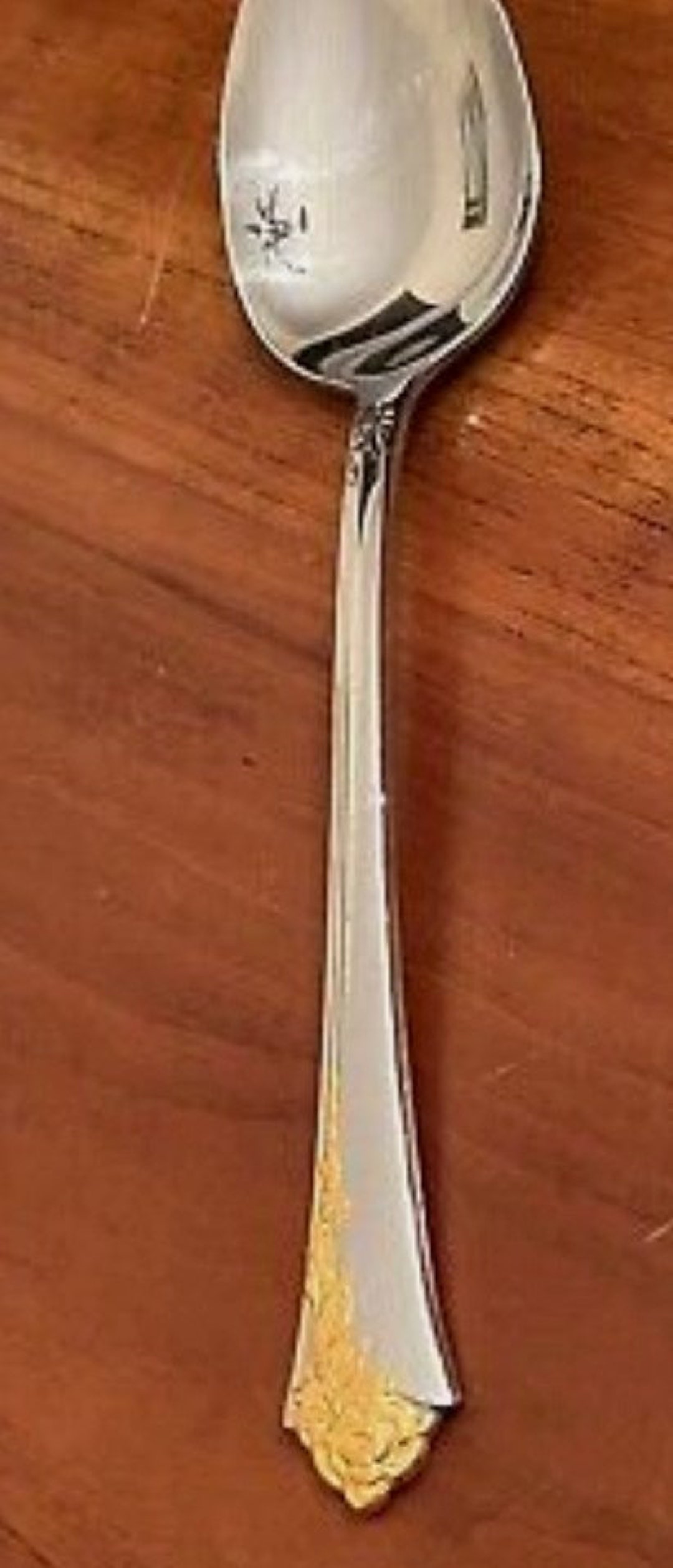 Oneida GOLDEN DAMASK ROSE Heirloom Stainless Flatware Serving Etsy