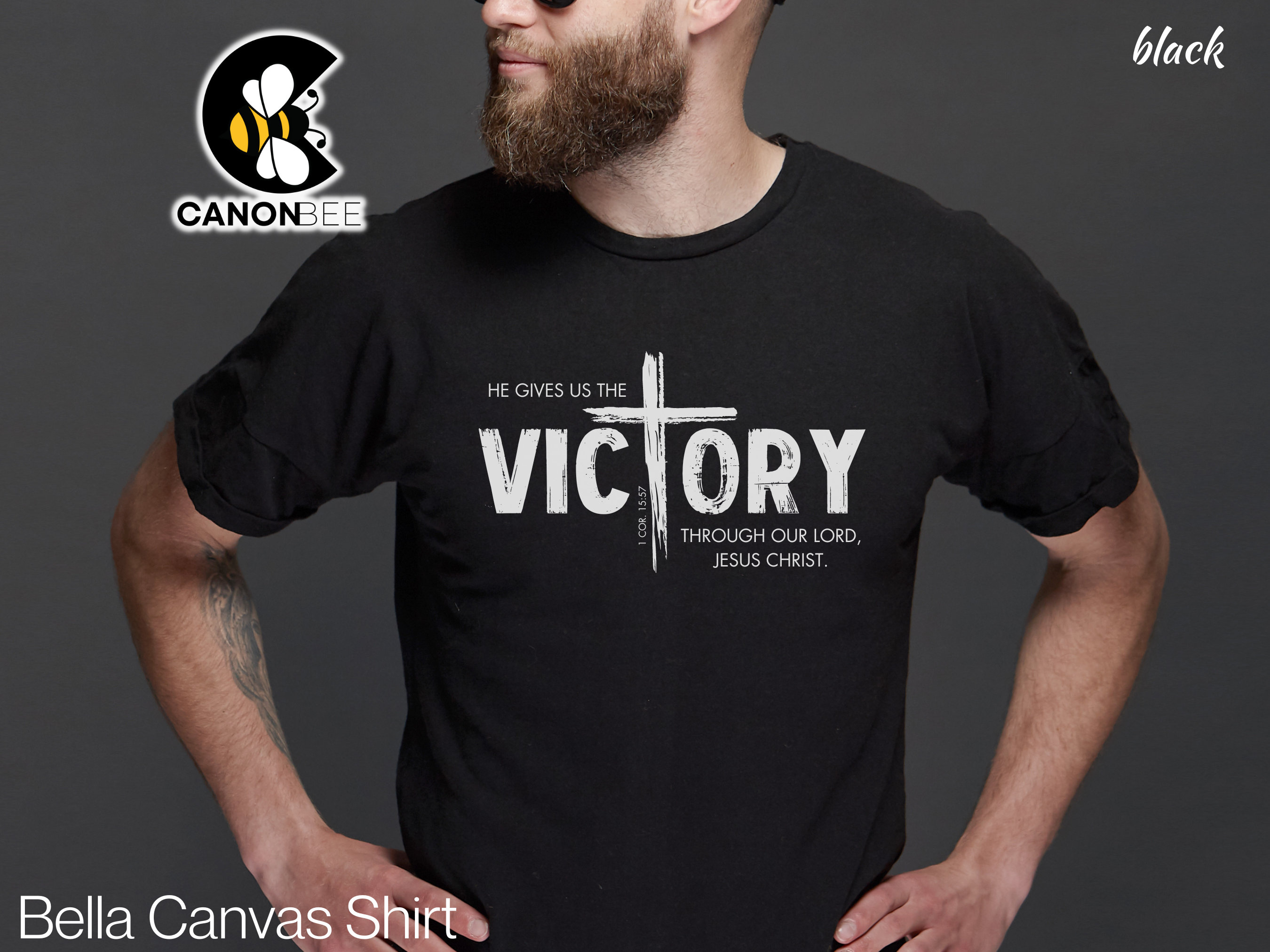 Victory Christian Tshirt Inspirational Bible Verse Tee Church Casual Wear Gift Mom Gift Dad Comfortable Religious Shirt Gift 1 Cor 15 7 Etsy