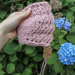 Crocheted Baby Bonnet