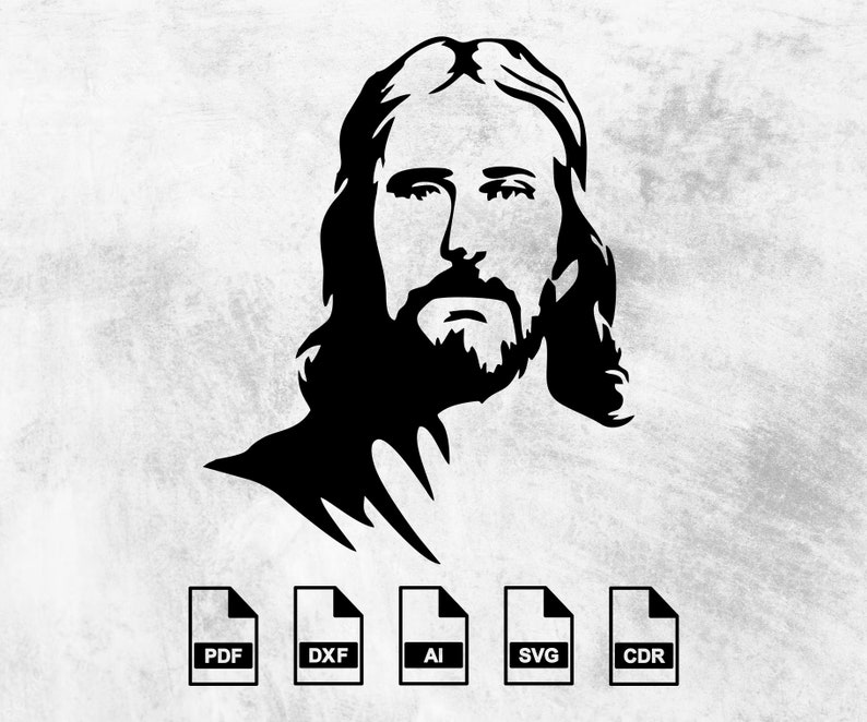 Buy Jesus Cross Jesus Laser Cut Svg Dxf Files Wall Sticker Decal Online