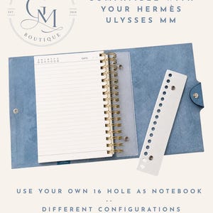 Kompatibel mit Hermès Ulysses MM & PM Snap Insert | Notizbuchadapter | Verwenden Sie Ihr Lieblingsnotizbuch