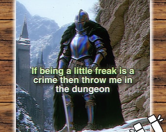 If Being A Little Freak Is A Crime | Holographic Magnet | Medieval Knight | The Frog Mage