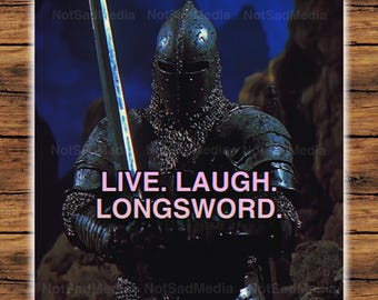 Live.Laugh.Longsword | The Frog Mage Sticker