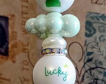 Care Bear Green ( LUCKY) Cloud Beaded Pen