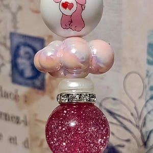 Care Bear Pink (Love a Lot) Cloud Focal Bead Pen