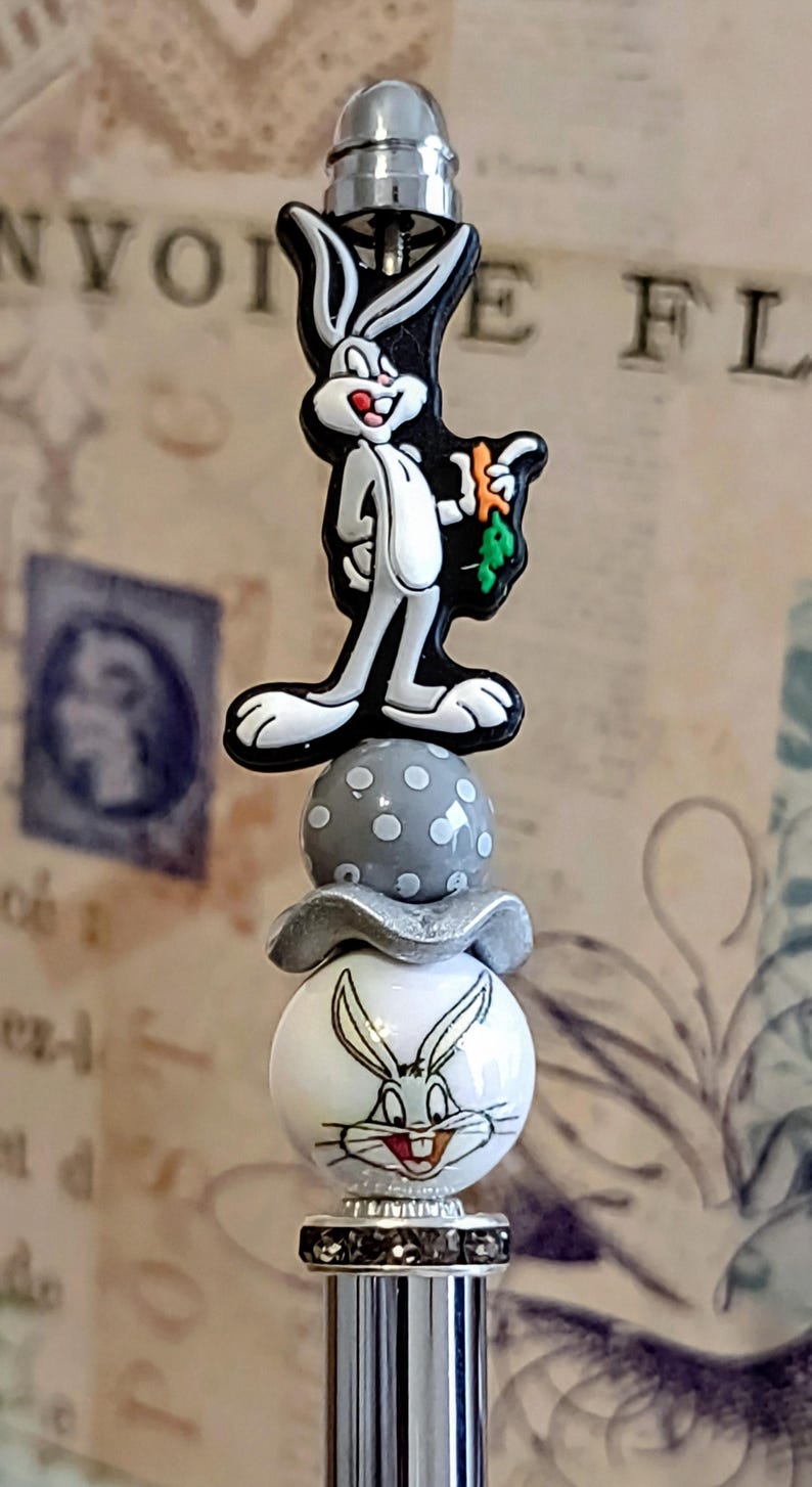 Looney Tunes Bugs Bunny Focal Beaded Pen - Etsy
