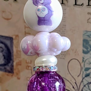 Care Bear Purple (Share Bear) Cloud Beaded Pen