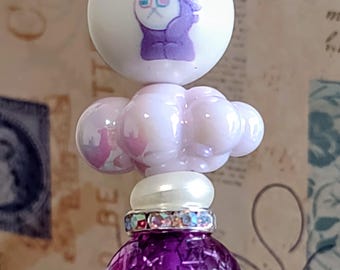 Care Bear Purple (Share Bear) Cloud Beaded Pen