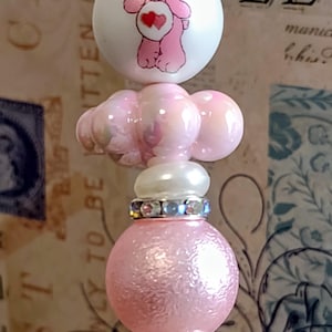 Care Bear Pink (Love a Lot) Cloud Beaded Pen
