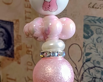 Care Bear Pink (Love a Lot) Cloud Beaded Pen