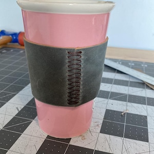 Reusable Leather Coffee Sleeve