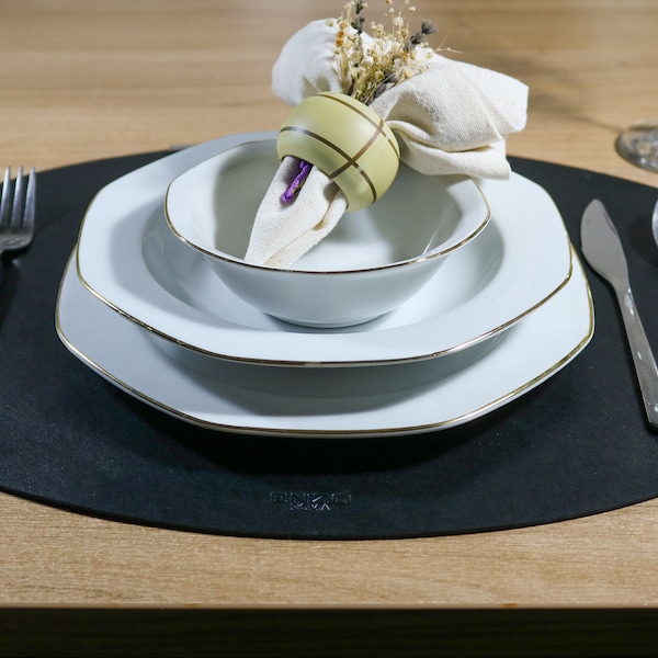 Leather Placemats Etsy