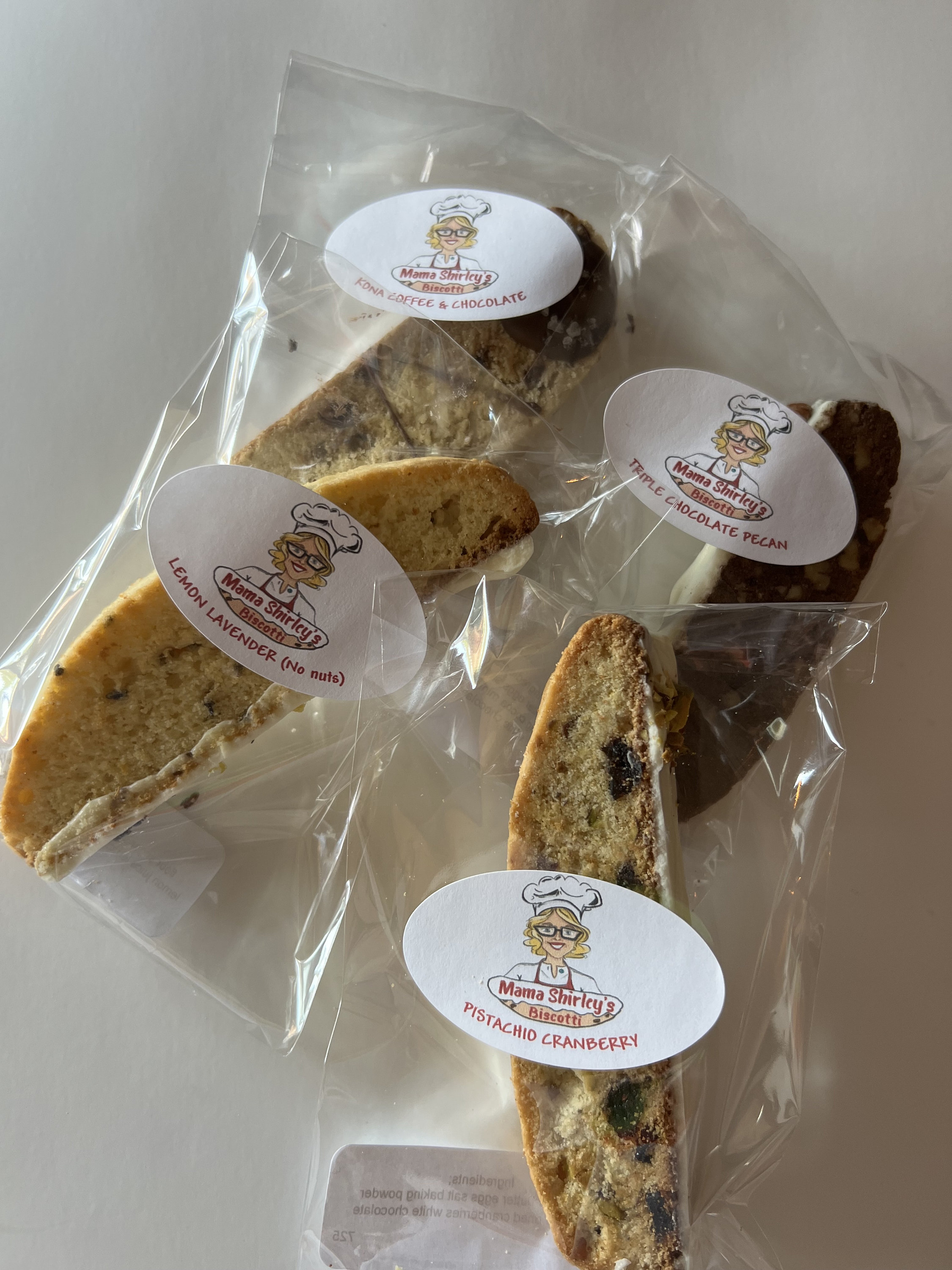 Mini Biscotti Individually Wrapped
