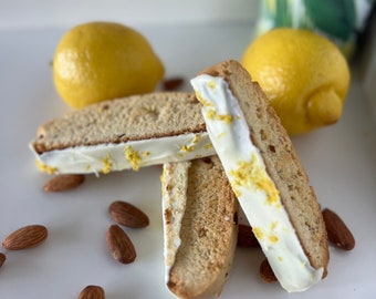 Lemon Lovers Biscotti - Lemon Almond/White Chocolate/Cookies/Italian Cookie/Coffee/Tea/Dessert