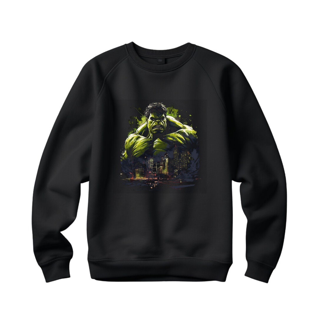 Incredible Strength: the Hulk Graphic Sweatshirt for Marvel Enthusiasts ...