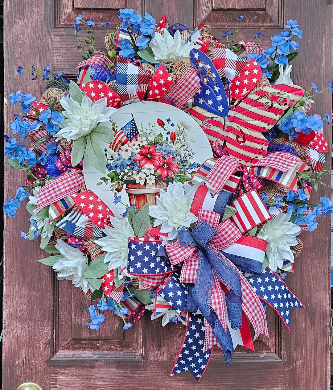 4th of july wreaths etsy