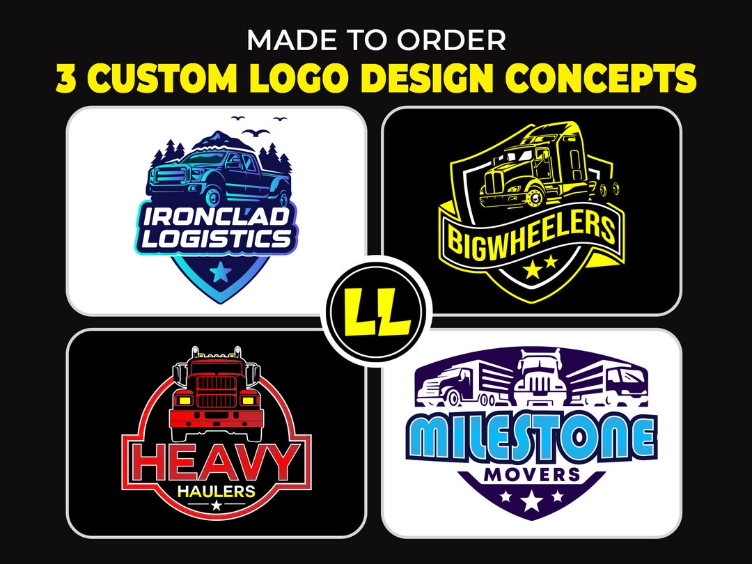 Truck Logo, Truck Logo Design, Semi Truck Logo, Trucking Company Logo