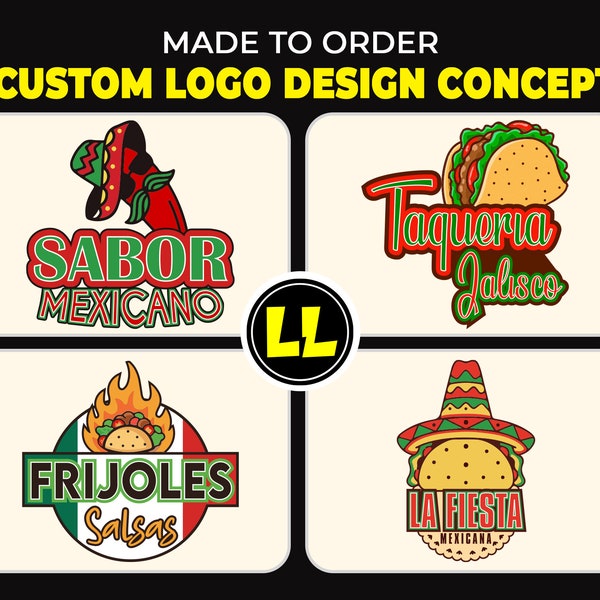 Mexican Food Logo, Custom Restaurant Logo, Custom Food Logo, Hotel Logo, Custom Logo Designer