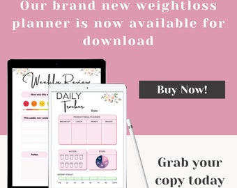 Monthly Weightloss Planner - Digital Download