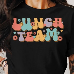 Retro Lunch Team Svg Png, Back to school SVG, Cafeteria Worker Svg, 1st day of School Svg Cut File Cricut Sublimation