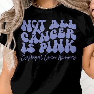 Esophageal Not All Cancer Is Pink Svg, Esophageal Cancer Awareness Svg Png, Periwinkle Ribbon Svg Cricut Cut File Sublimation Design