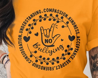 Anti-Mobbing-Svg, Unity-Tag-Svg-Png, Anti-Mobbing-Svg, kein Mobbing-Svg, Unity-Tag-Lehrer-Svg, Anti-Mobbing-Svg Cricut Png Sublimation Designs