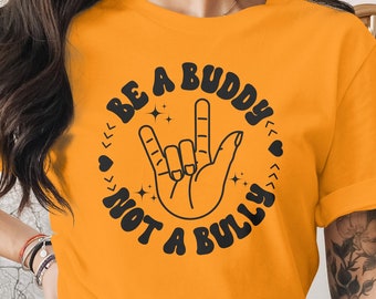 Unity Day SVG, Anti-Mobbing-Svg, Sei ein Kumpel, kein Bully-Svg, Anti-Mobbing-Svg, kein Mobbing-Bewusstsein Cricut Png Sublimation Designs