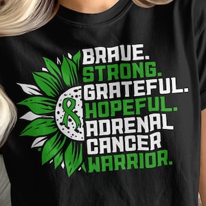 Adrenal Cancer Awareness Svg Png, Sunflower Adrenal Cancer Warrior Svg Cricut Png Sublimation Designs