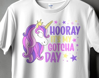 Gotcha Day Png Svg, Foster Care Svg Png, Hooray It's My Gotcha Day Svg, Adoption Day Svg Cricut Cut File Sublimation